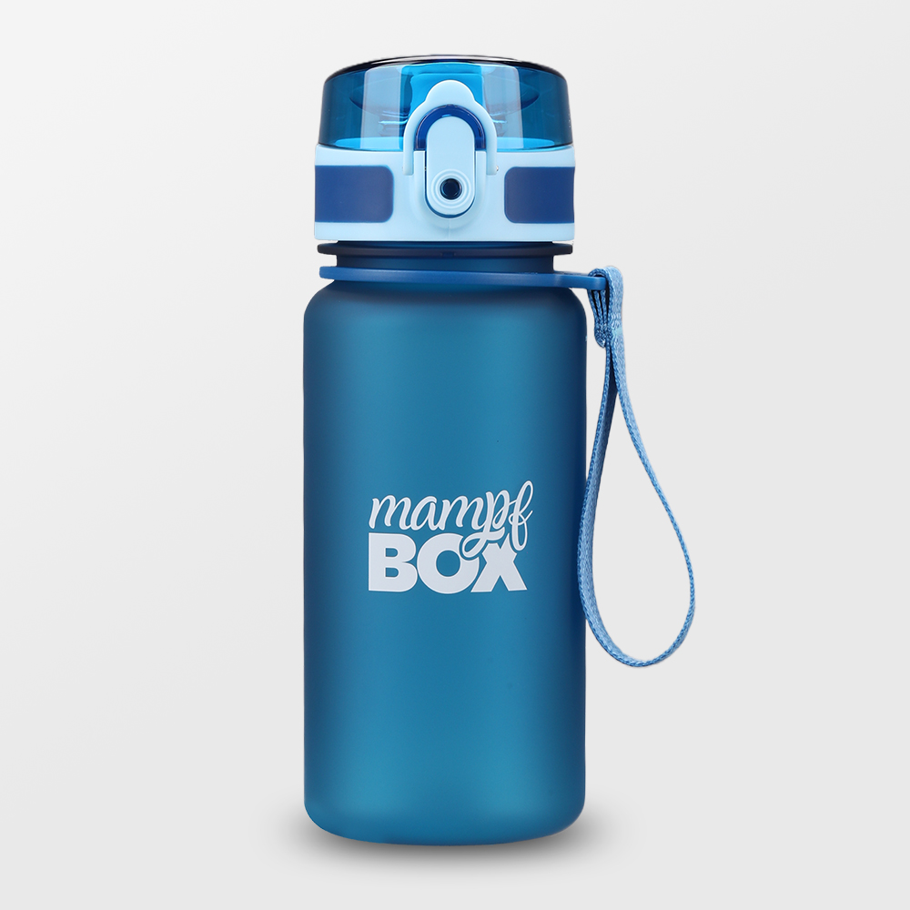 350ml auslaufsichere und BPA freie Trinkflasche in Blau